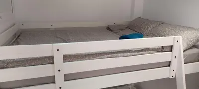 a white bunk bed in a room at Loft El pez blanco in El Puerto de Santa María