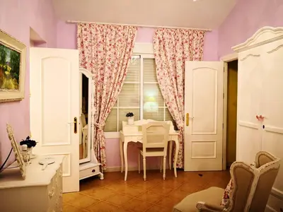 a room with a table and a window at Elegant Villa in Algar with Private Pool in Algar
