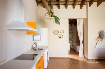a kitchen with a sink and a counter top at Jerez Centro MRZ Rentals in Jerez de la Frontera