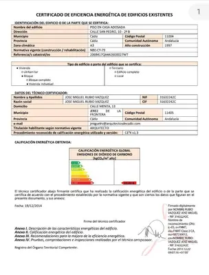 a document with the authorization number for a tortoise at Apartamento San Pedro in Cádiz