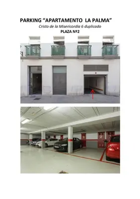 a building with cars parked in a parking garage at Apartamento La PALMA free parking by Cadiz4Rentals in Cádiz