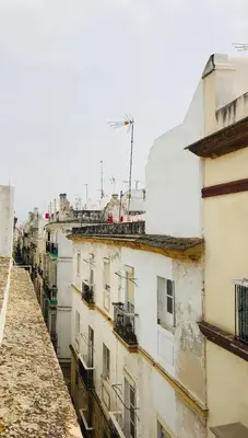 a view from the roof of an apartment building at Ático Falla in Cádiz