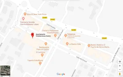 a map of the city of melbourne with red dots at Apartamento Vistahermosa Centro in El Puerto de Santa María