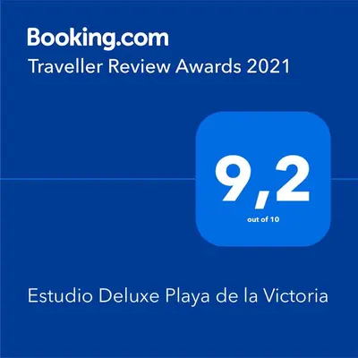 a screenshot of a text box with the words travel review awards at Estudio Deluxe Playa de la Victoria in Cádiz