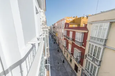 a view from the balcony of a building at Casa Margot Cádiz Grupo AC Gestión in Cádiz