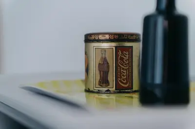 a can of soda sitting on top of a table at Casa Palacio -Sanlúcar- in Sanlúcar de Barrameda