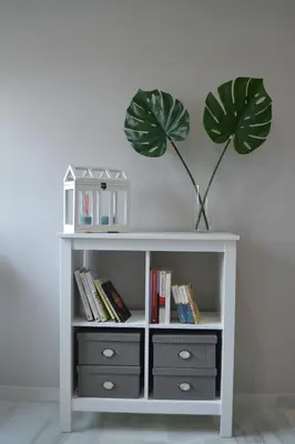 a white book shelf with a plant on top of it at Sherryflat Alcázar - Parking in Jerez de la Frontera