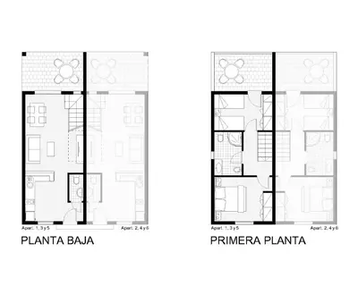 a floor plan of the proposed expansion of the pantomime bank at Apartamentos Los Olivos in Conil de la Frontera