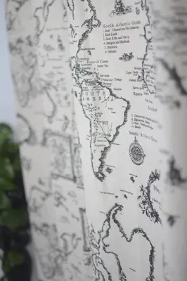 a drawing of the map of the usa at San Francisco's House in Medina Sidonia