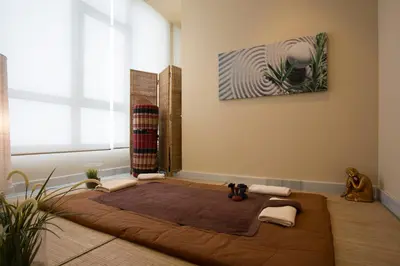 a room with a large rug on the floor at Hipotels Playa La Barrosa - Adults Only in Chiclana de la Frontera