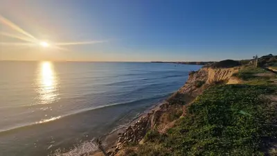 a view of the ocean from a cliff at Modern design apartament in Conil! in Conil de la Frontera
