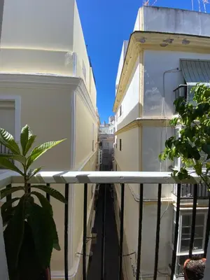 a view from the balcony of a building at Charito 18 in Cádiz