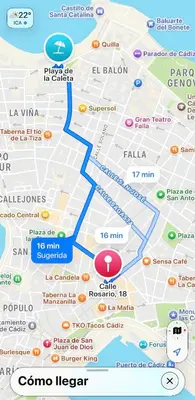 a map of the city of london with attractions at Charito 18 in Cádiz