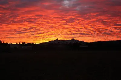 a group of buildings on top of a mountain at Hostal Rural La Plata Parking Incluido in Arcos de la Frontera