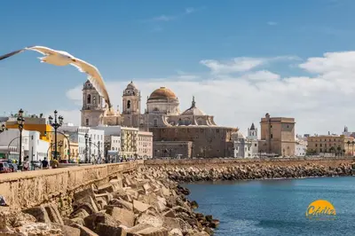a view of the city of dubrovnik from the water at Casa Isabela by Cadiz Time in Cádiz