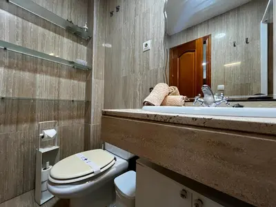 a bathroom with a toilet and a sink at Las Gemelas de Benjumeda en la Caleta Grupo AC Gestion in Cádiz