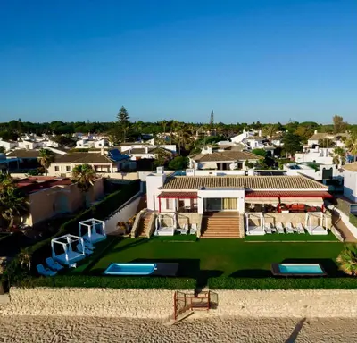 an aerial view of a house in a city at Altair 11 in El Puerto de Santa María