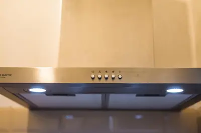 a stove top oven with lights on top of it at CASA PACO - Casita con Encanto in Medina Sidonia