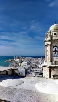 a view of a city from the top of a building at Sunset Caleta in Cádiz