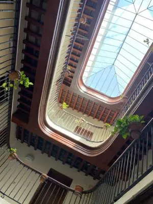 arial view of a building with a large window at GATU Herrería in El Puerto de Santa María