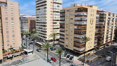 an aerial view of a city with tall buildings at Avenida Paseo 3 Rooms 2 baños in Cádiz