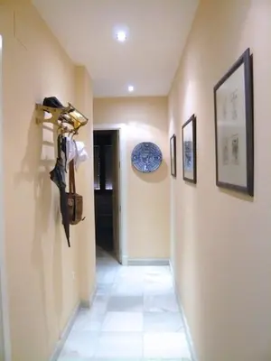 a hallway with at Casa Singular , parking gratis in Jerez de la Frontera