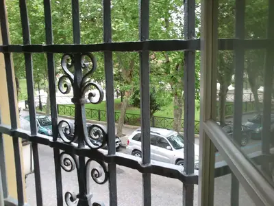 a view of a car parked in a parking lot at Centro Histórico con parking Cádiz in Cádiz