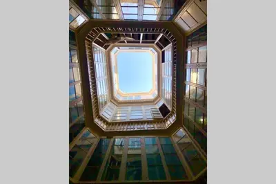 a view from the top of a building with a window at GATU PREMIUM Villa Libertad in Cádiz
