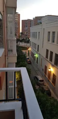 a view of a street from a balcony of a building at Cerquita de la Caleta by Gades Gestión in Cádiz