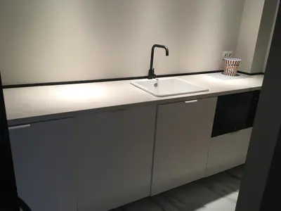 a white kitchen counter with a sink in it at Hacienda Soto-Hego Haizea in Chiclana de la Frontera