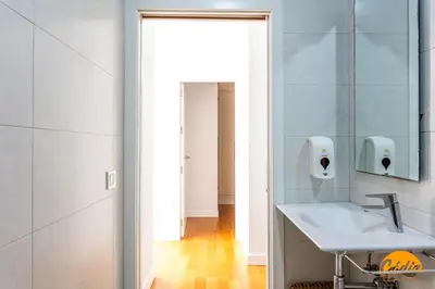 a bathroom with a sink and a mirror at Sagasta 1750 by Cadiz Time in Cádiz