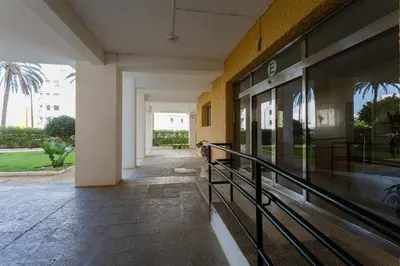 an empty hallway of a building with a balcony at MAREAS Family Home by Cadiz4Rentals in Cádiz