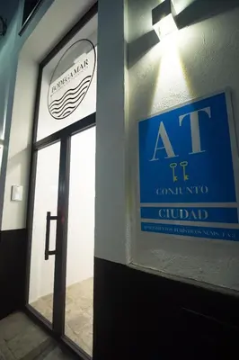 a sign on a wall in front of a building at Bodega Mar - Velo de Flor in Sanlúcar de Barrameda