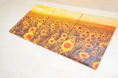 a painting of a field of sunflowers at Sunflowers in Sanlúcar de Barrameda