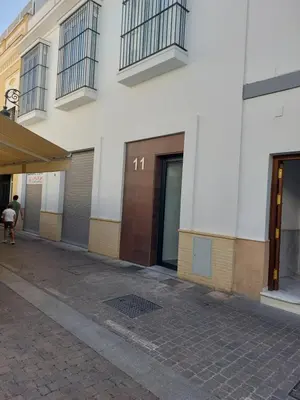an empty street in a building at Sol de Sanlúcar Ático centro Parking incluido in Sanlúcar de Barrameda