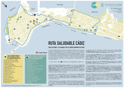 a map of riu salvadoruble club at Casa Populi entre Catedral y Ayuntamiento in Cádiz