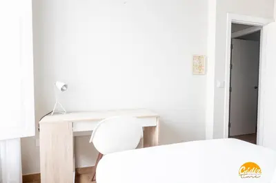 a desk and a chair in a room at Nature Home by Cadiz Time in Cádiz