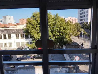 a view from a window of a city street at Cadiz Rented in Cádiz