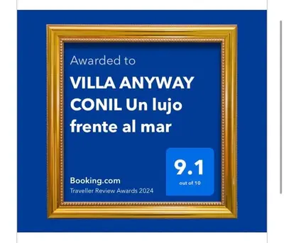 a picture of a frame with the text wanted to villa anywherelliunun at VILLA ANYWAY CONIL Un lujo frente al mar in Conil de la Frontera