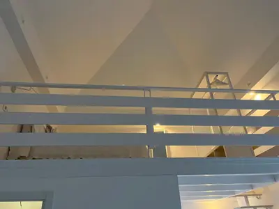 a stairwell in a room with at Loft EL DUQUE in Sanlúcar de Barrameda
