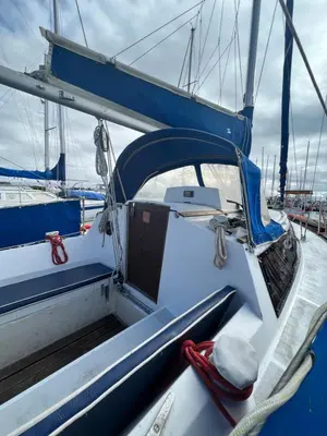 a boat with the door open on the deck at Velero en el corazón de El Puerto de Santa María in El Puerto de Santa María