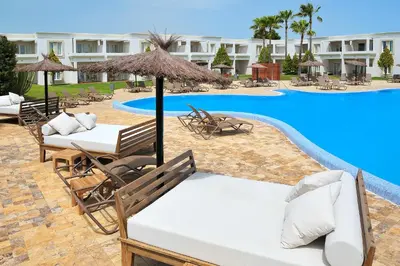 a view of the pool at the resort at Vincci Resort Costa Golf in Chiclana de la Frontera