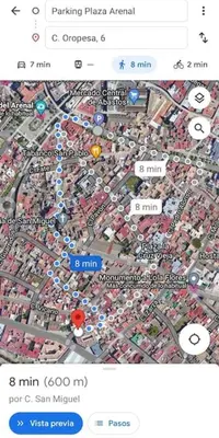 a screenshot of a map of a city at Ático en pleno centro de Jerez sin ascensor in Jerez de la Frontera