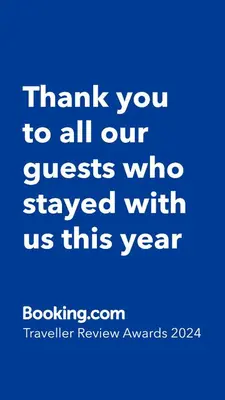a blue background with the words thank you to all our guests who stayed with us at Estreno centro y playa Cádiz in Cádiz