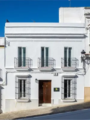 a view of a white town on a mountain at Boutique Suites in Arcos de la Frontera