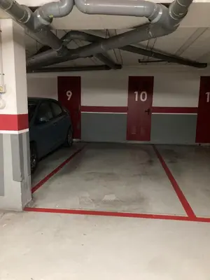 a parking garage with a car parked in it at Estrella del Mar- FREE PARKING by LiveWork in Cádiz