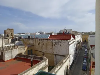 a view from the roof of an old building at Casa luis puerto in El Puerto de Santa María